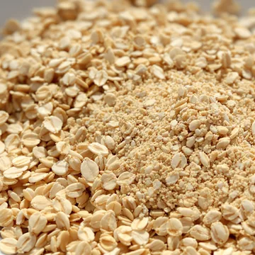 Avena: Copos de avena molidos muy finos.